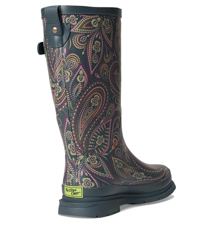 Printed Tall Rain Boot Organic Paisley 9 M