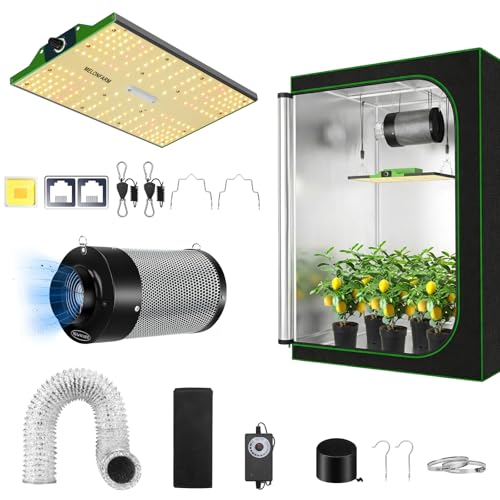 Grow Tent Complete Setup (48"x24"x60" + 100W)