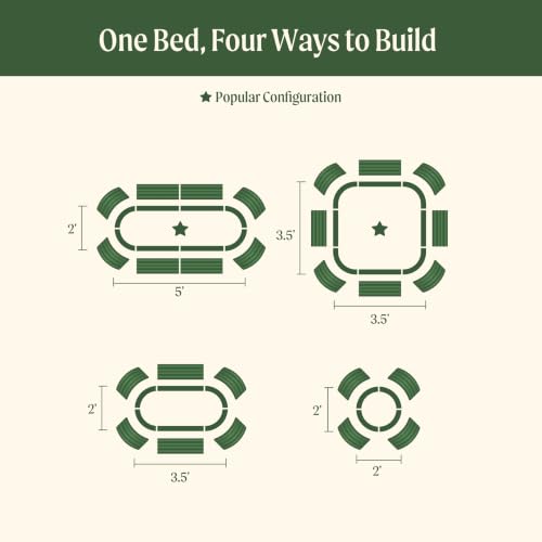 32" Extra Tall Raised Garden Bed Kits (4 Count)