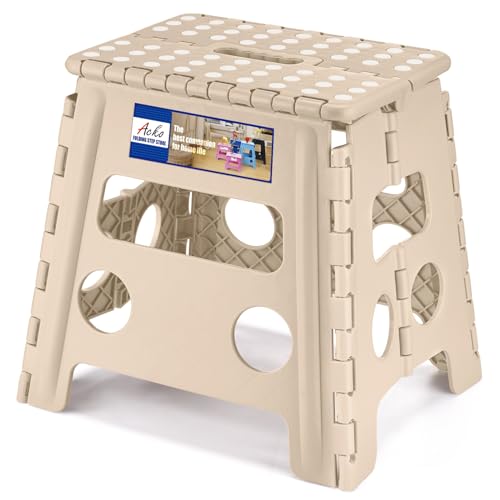 13 Inch Folding Step Stool (Khaki / 13 Inch)
