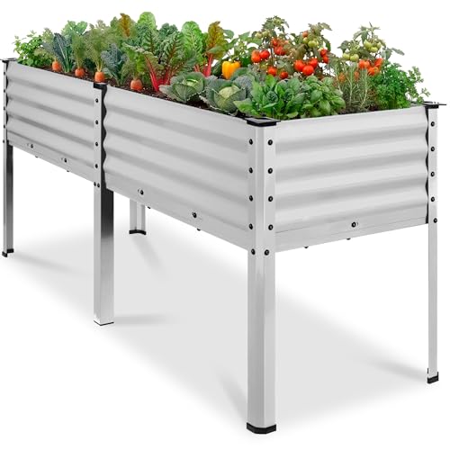 72x24x30in Non Toxic Galvanized Raised Garden Bed