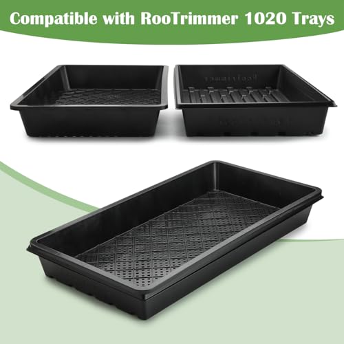 10 Pack 1020 Trays and 10 Pack 1020 Mesh Bootom Trays (21L x 11 W x 2.5 H)