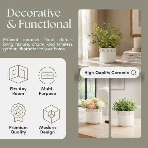 Glazed Decorative Planter Pot Without Stand