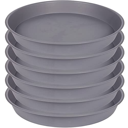 2 Pack of 10 inch Plant Saucer Gray (10" (2 pack) / Cement)