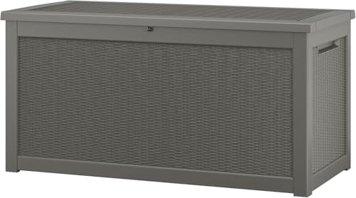 320 Gal Deck Box (320 Gallon / Rattan Grey)