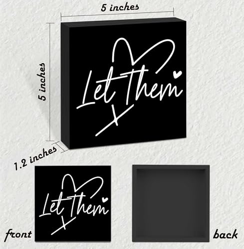 Let Them Wooden Sign