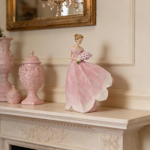 Fairy Statue Modern Table Decor (Pink-flower / Small)
