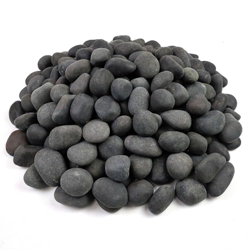 10 lbs Black River Rocks for Garden (160 Ounce)