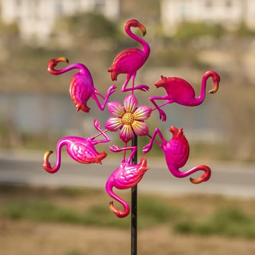 44" Flamingo Garden Wind Spinners (44" Flamingo)