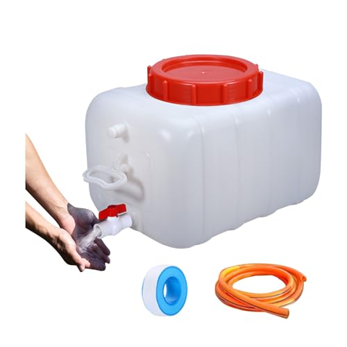Water Storage Container with Spigot Hose