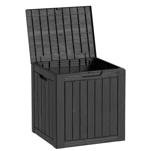 35 Gallon Outdoor Storage Box Waterproof (Black / 35 GAL)