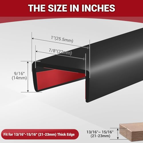 Rubber Edge Trim (Fit 7/8" - L20' / Black)
