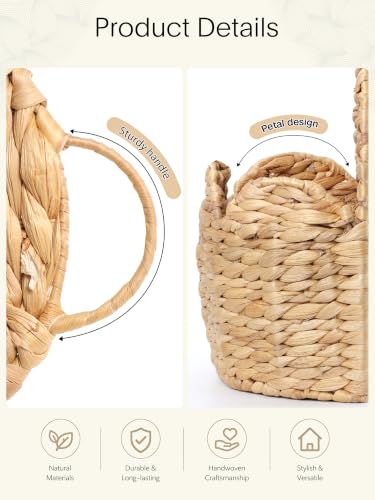 2 PC Door Basket Scalloped Hanging Storage Basket (S+L)