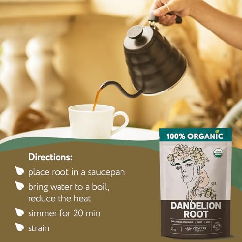 Organic Dandelion Root Tea Loose Leaf 16 oz (16 oz)
