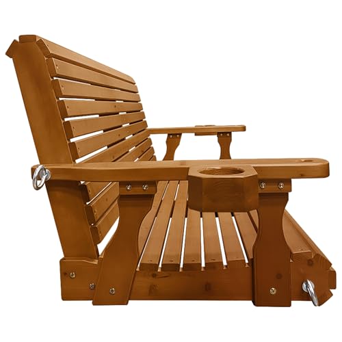 Wooden Porch Swing (Cedar Tone / 4.5 FT Extra Large)