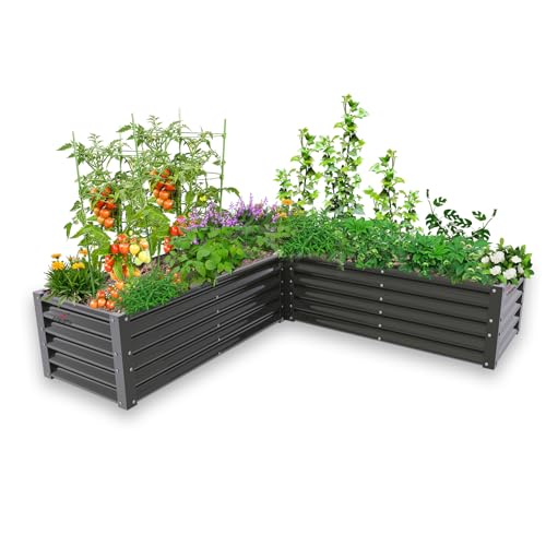 Anleolife 74x74x18in L (74x74x18in / L Shape-quartz Grey)