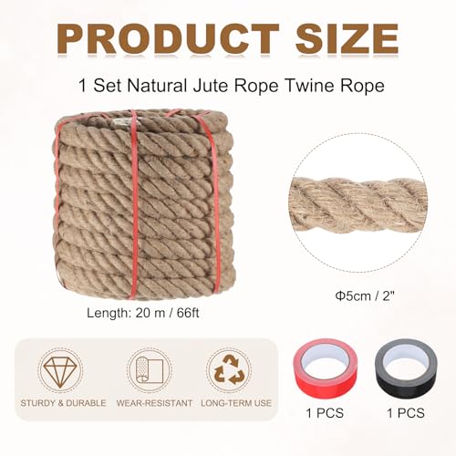 Jute Rope 2 Inch x 49ft