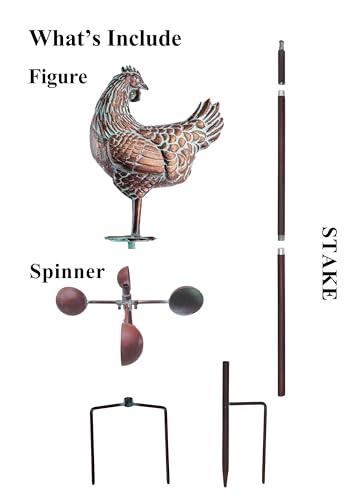 79" Large Wind Spinner Outdoor (3d Hen)