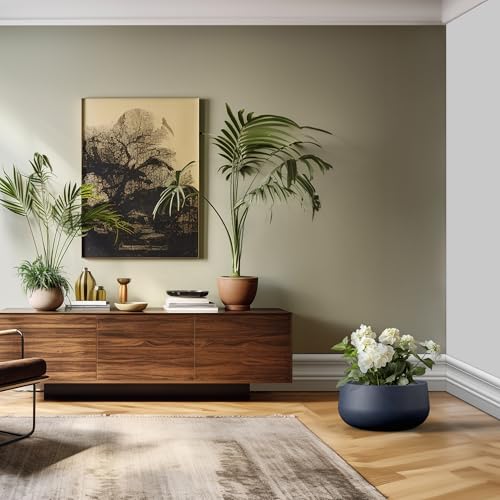 Charcoal Concrete Planter 20" Dia All (Dark Gray / 19.6"D)