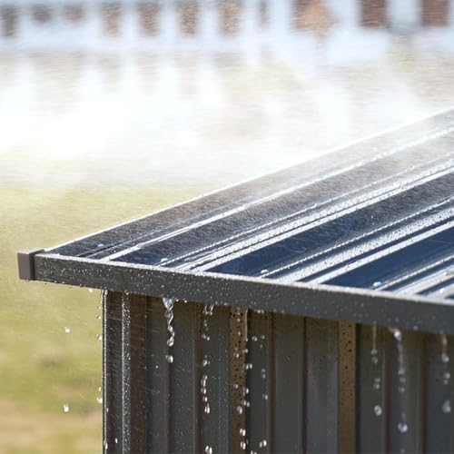 Shed Outdoor Storage Shed Metal (Gray / 8'*6')