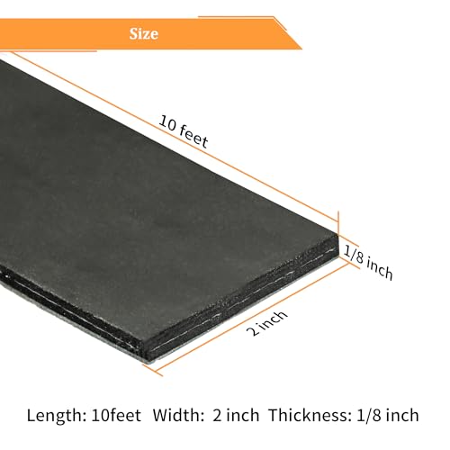 Adhesive Reinforced Solid Rubber Sheets (2" x 110" / .125" thick(Adhesive）)