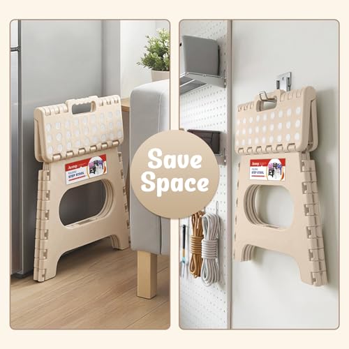 11 Inch Folding Step Stool for Kids (Khaki / 11 Inch( Pack of 1))