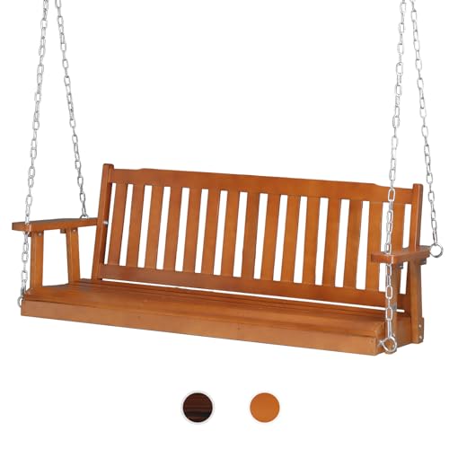 Upgraded 5 FT Wooden Porch Swing