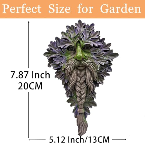 7.9" Real Tree Face Hugger Statue (Purple)