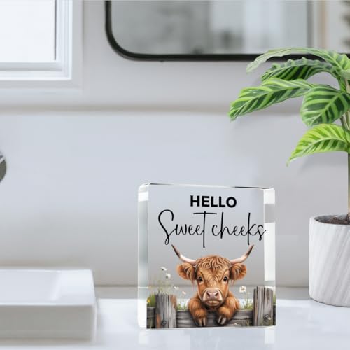 Highland Cow Bathroom Decor Gifts (SSweetCheeks)