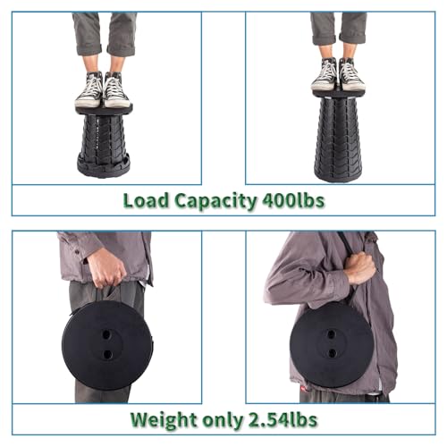 2 Pack Collapsible Stool (Black)