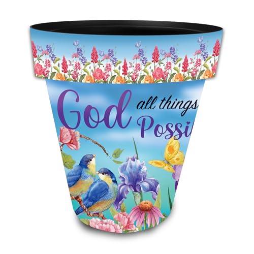 Spring Planter 14" x 15" x 15" with God Large for Spring Planter (With God / Large)