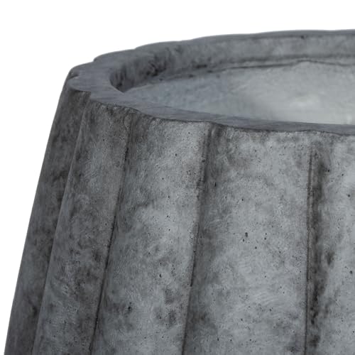Outdoor Collection Kaston Grey Concrete Planter (Gray)