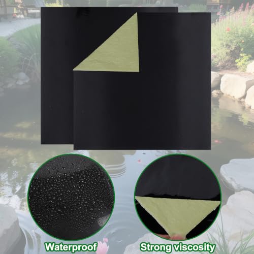 2 Pcs Pond Liner Repair Kit (Pond Liner Repair-10 inch x 10 inch)