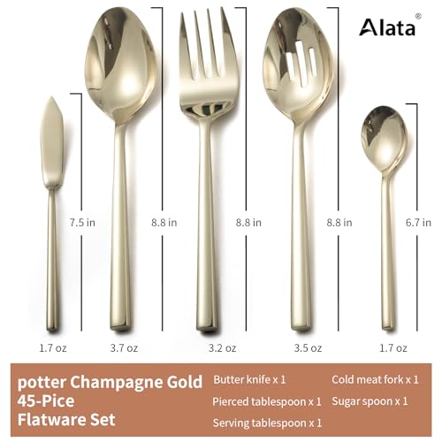 Potter Champagne Gold 45 (Champagne Gold / 45 pieces for 8)