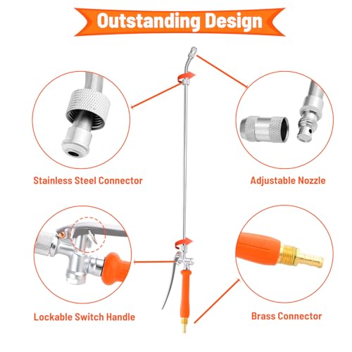 44 Inch Spray Wand (44 inches / Orange)