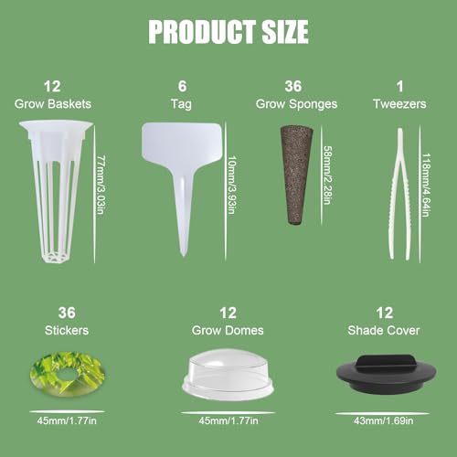 115Pcs Hydroponic Pods Supplies for Aerogarden Pods (115 pcs)