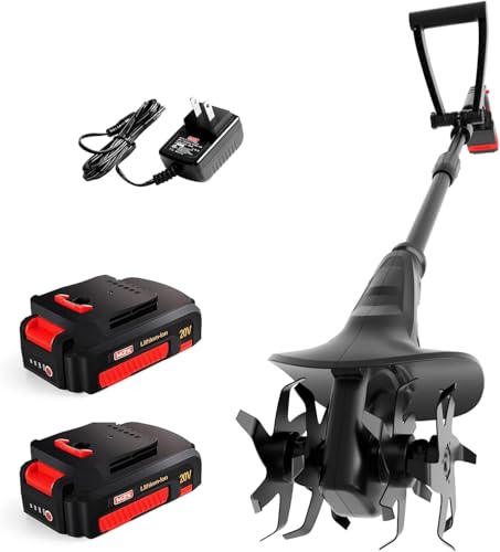 20V Cordless Tiller Cultivator (8 inch)
