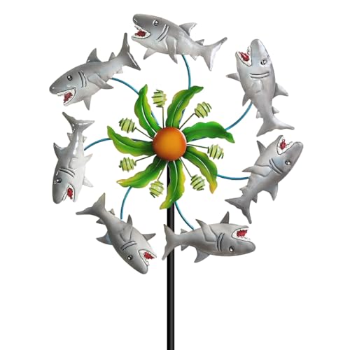 Shark Outdoor Wind Spinners (White)
