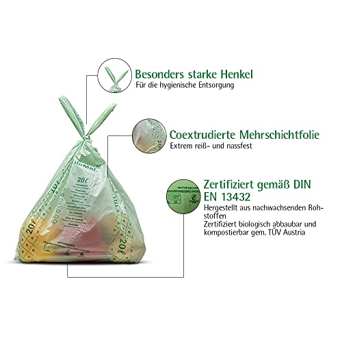 4 Gallon Compostable Food Scrap Bags (25 Count (Pack of 2) / 4 Gallon)