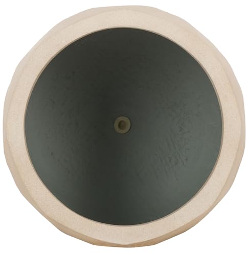 Outdoor Collection Kane Beige Cement Ficonstone Planter Pot Set of 2 (16"W x 16"D x 14"H / Beige)