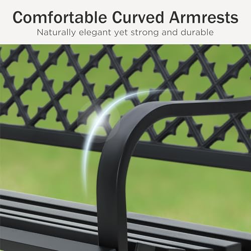 50" Garden Metal for Outdoors Weatherproof 2 (Style4 Black)