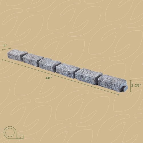 Landscape Edging (1-Pack (4 FT) / Greystone)