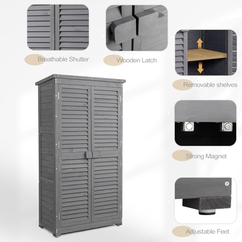 Outdoor Storage Cabinet (Gray / 63in)