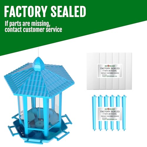 2 Pack Bird Feeders for Outdoor Hanging (Blue / 2 PACK)