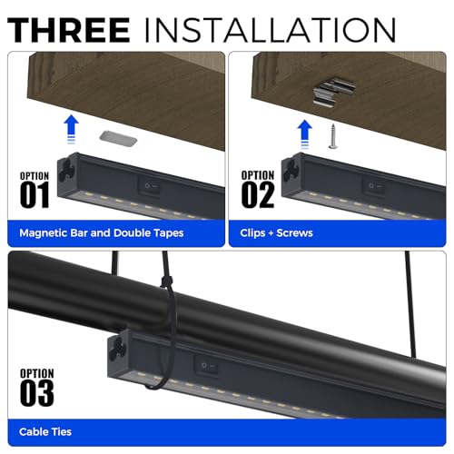 T5 Grow Lights (White / 1FT-Black Cover)