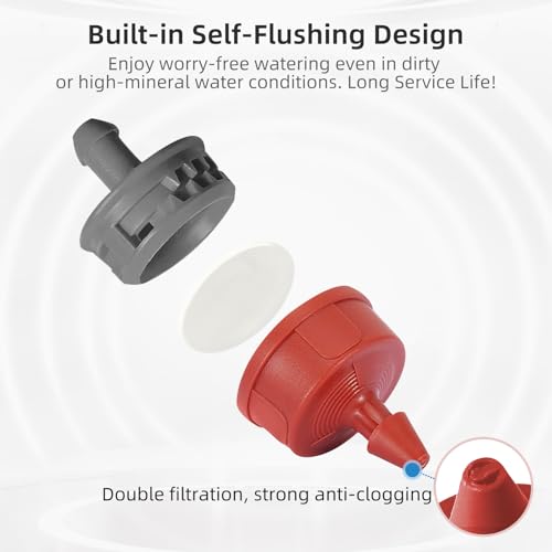 30PCS 0.75 GPH Pressure Compensating Drip Irrigation Spot Watering Drippers