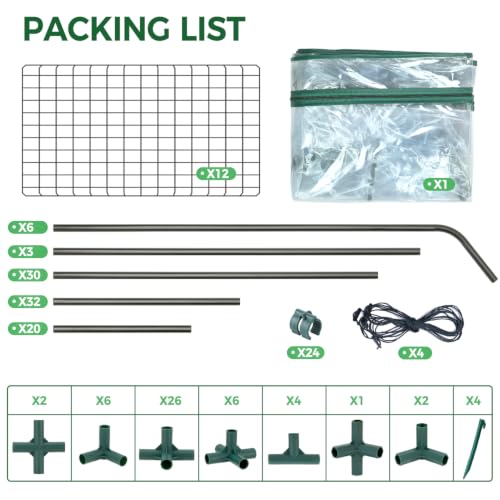 Plastic Greenhouse for Outdoors (Clear / 3 Tier 12 Shelves)