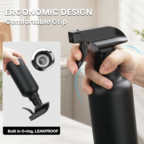 Spray Bottles 16.9oz (Black)