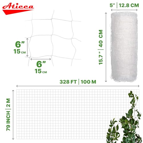 79 in x 328 FT Heavy Duty Plastic Trellis Netting 6