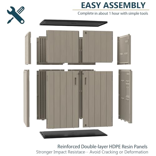 Outdoor Storage Shed 57 Cu.Ft